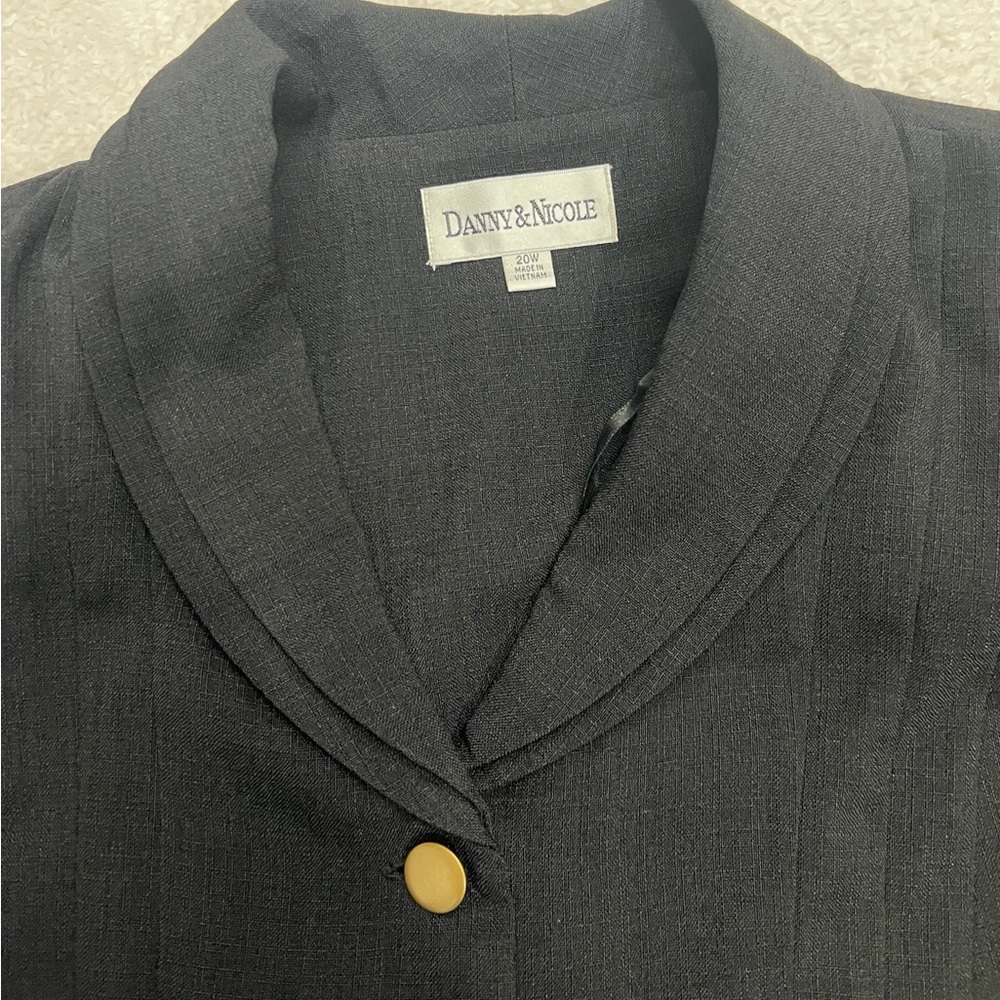 Danny & Nicole 2 Piece Black Pantsuit Size 20W - Picture 6 of 10